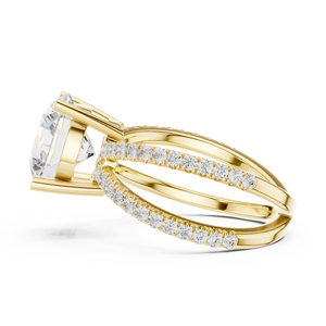 Anillo Solitario de Diamante Cultivado en Laboratorio de 3.50 CT, Oro Sólido de 14K, VS VVS EF, Corte Brillante Redondo, para Uso Diario, Boda, Estilo Moderno - Product Image 2