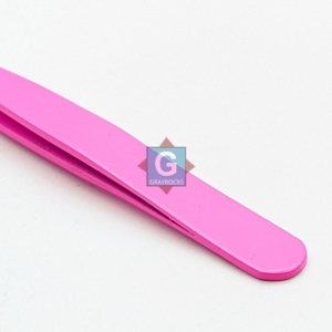 Pinzas para Cejas con Recubrimiento de Polvo Rosa, Herramientas de Recorte de Acero Inoxidable, Pinzas de Belleza - Product Image 6