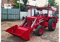 Ashok Metall-Mini-Traktor-Lader Motorbetriebene Hochleistungs-Landmaschine aus Weichstahl Rot 1 Jahr Garantie 500kg