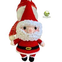 Porte-clés en peluche au crochet Arbre de Noël, fait main, taille personnalisée, finition mate, pour bonhomme de neige, renne, jouet en peluche, cadeau de Noël, souvenir