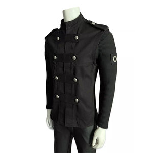 เสื้อกั๊กโกธิคขายส่ง สไตล์ร็อค อีโม กอธ สตีมพังก์ คอตั้ง กระดุมโลหะ โรงงานรับผลิตแบบ OEM ODM - Product Image 5