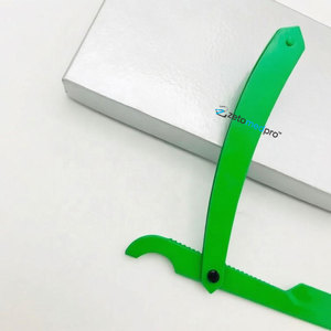 Rasoir droit turc en acier inoxydable à lame unique, manuel, sûr et jetable, pour l'épilation des aisselles et des poils. - Product Image 4