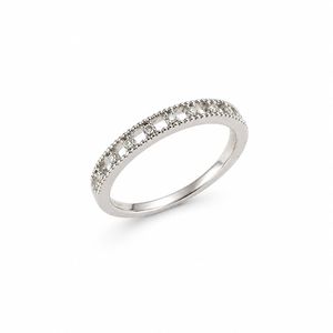 925 Sterling Silver Women's Eternity Band <b>Ring</b> with Cubic Zirconia Classic Minimalist High Polish Finish Wedding Party Daily - Product Image 3