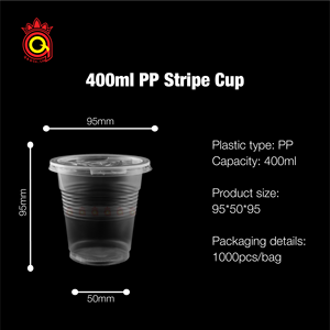 QUANG QUAN jetable PP PET tasse en plastique 14oz 16oz 24oz 30oz tasses à café glacé thé à bulles Boba citron thé tasses en plastique avec couvercles - Product Image 3