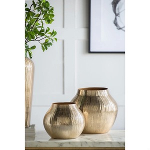 แจกันโลหะทำมือระดับพรีเมียม เป็นมิตรกับสิ่งแวดล้อม สำหรับจัดแสดงดอกไม้ตกแต่ง ของตกแต่งภายในบ้านสไตล์โมเดิร์น - Product Image 1