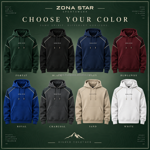 เสื้อฮู้ดดี้ ZONA STAR รุ่น Unisex สีเขียว ผ้าสแปนเด็กซ์/โพลีเอสเตอร์ ขนฟลีซ ซิปหน้า สวมใส่สบายๆ สำหรับฤดูใบไม้ผลิ ทรงปกติ มีกระเป๋า ดีไซน์ปักลาย - Product Image 5