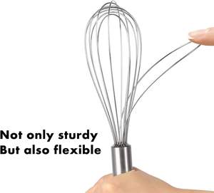 Fouet manuel en acier inoxydable pour la pâtisserie, personnalisable avec logo, pour la cuisine, vente en gros - Product Image 3