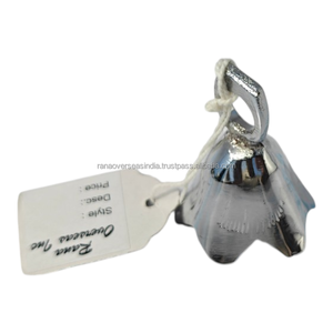 Campana Decorativa Colgante de Metal Plateado y Latón, Campana de Templo para Decoración de Puerta y Pared del Hogar, Artículo de Regalo Espiritual a las Mejores Tarifas - Product Image 2