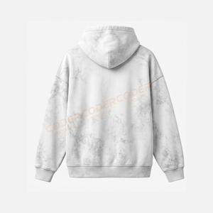 Prix de gros Sweat à capuche pour homme personnalisé, délavé à l'acide, uni, brodé, écologique, 100% coton, grammage lourd, à épaules tombantes, collection automne - Product Image 2