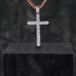 จี้เพชรตัวอักษรแบบสั่งทำพิเศษ D'VINS JEWELS VVS Lab Hip Hop Rapper ประดับเพชร 18K ทองคำขาว-โรสโกลด์แท้ IGI ของขวัญสำหรับทุกเพศ - Product Image 2