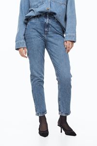 Jeans de mezclilla rectos de cintura alta transpirables con lavado arena para mujer, venta al por mayor de marca privada, jeans casuales para mujer - Product Image 2