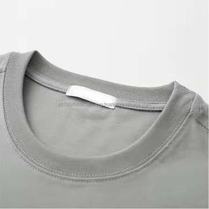 T-shirt de sport personnalisé pour homme, de haute qualité, col rond uni et manches courtes, impression sérigraphique sur tissu tricoté - Product Image 6