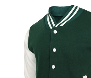 เสื้อแจ็คเก็ตวาร์ซิตี้สีเขียวสำหรับผู้ชาย ลายทางสีขาว ปิดกระดุมเม็ดเดียว สไตล์ลำลอง ทรงปกติ ผ้าโพลีเอสเตอร์ เหมาะสำหรับใส่ในฤดูหนาว ลายสก็อต - Product Image 3