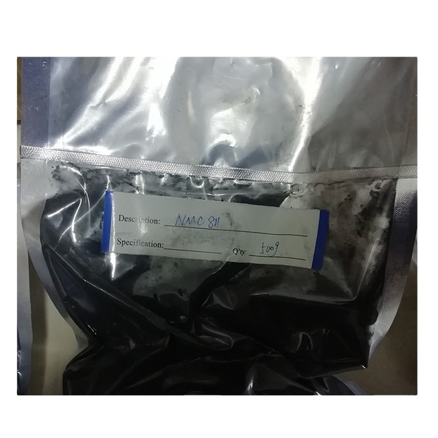 Lithium Battery Cathode Raw Material Nickel Manganese Cobalt Oxide NMC 811 Powder