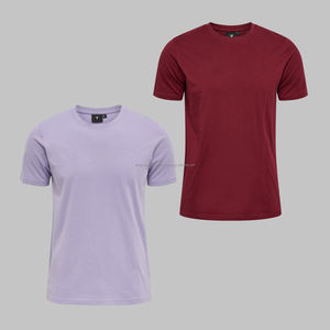 T-shirt blanc personnalisé 100% coton T-shirt impression logo pour hommes t-shirts unis imprimé blanc rouge T-shirt vente en gros - Product Image 1