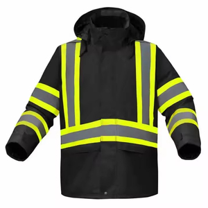 Chaquetas de Trabajo Personalizadas con Logotipo para Hombre, de Polialgodón, para Todas las Temporadas, con Franjas Reflectantes de Alta Visibilidad, Chaqueta de Trabajo para Logística - Product Image 3