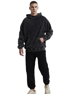 Sudadera con Capucha Premium 100% Algodón Lavado al Ácido, Estilo Vintage, Oversize, Transpirable, Unisex, para Invierno - Product Image 6