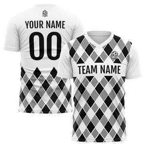 Camisetas de Fútbol Personalizadas de Alta Calidad, Manga Corta, Secado Rápido, Protección UV, Servicio OEM al por Mayor, Impresión de Nombre de Equipo Personalizado - Product Image 2