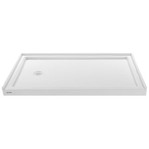 Piatto Doccia Rettangolare in Acrilico PVC Bianco 152x91 cm con Soglia Singola e Base Antiscivolo - Product Image 1