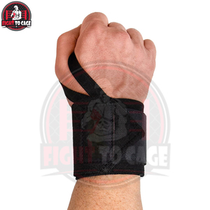 Latest Trendy Product Heavy Duty High-Elasticity Plain <b>Black</b> Color Customized Made Premium Quality weightlifting hand <b>wrap</b> - Product Image 2