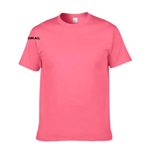 Men's <b>White</b> Short Sleeve T-Shirt 100% Cotton Regular Fit O-Neck Casual Solid Color Jersey Knitted Blank Design Left Sleeve Logo - Product Image 5