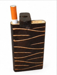 Estuche de Madera Natural Vintage Rectangular Hecho a Mano, Duradero, Ecológico, Pulido a Mano, para Tabaco, Caja de Almacenamiento de Cigarrillos, Estilo Rústico - Product Image 2