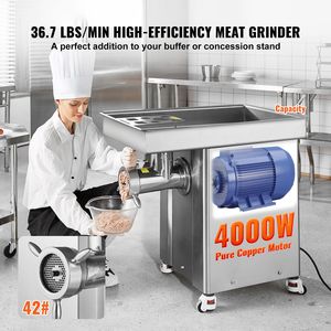 Tritacarne Elettrico Commerciale con Capacità di 36,7 Libbre/Min, Componenti in Acciaio Inox per Salsicce, Lama, Piastra di Macinazione e Motore - Product Image 2