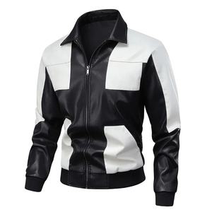 New Autumn and Winter Plus Velvet Thick Jacket Men's <b>Leather</b> Jacket <b>High</b> Quality Casual Slim Fit <b>Leather</b> Jacket <b>Top</b> Coat OEM - Product Image 1