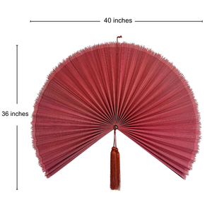<b>Boho</b> Natural Bamboo Pink Fan <b>Wall</b> Decor Hot Selling Handmade <b>Wall</b> <b>Hanging</b> Fan Headboard Shipping Worldwide - Product Image 3