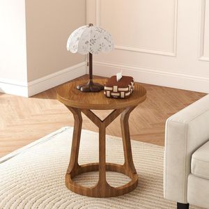 Table d'appoint polyvalente en bois, meuble d'appoint multifonctionnel, idéal pour la chambre à coucher, le salon, le bureau, la décoration intérieure - Product Image 5