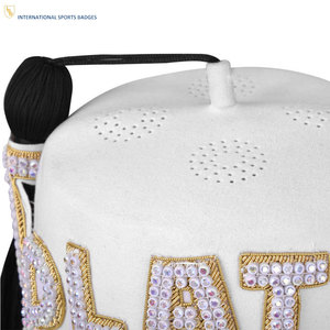 Chapeau Fez Maçonnique Traditionnel de Luxe de Haute Qualité avec Broderie 3D, Réglable, Unisexe, Utilisation Toutes Saisons - Product Image 6