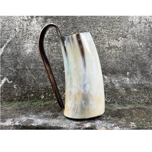 Jarra de Cuerno Ecológica de Gran Capacidad, Ideal para Amantes de la Cerveza, Hecha a Mano, Portátil, Disponible a Precio de Fábrica - Product Image 1