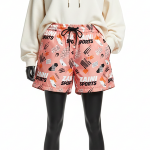 Shorts coupe-vent pour femmes, polyester tissé premium, légers, respirants, impression par sublimation, logo personnalisé, shorts pour femmes - Product Image 6