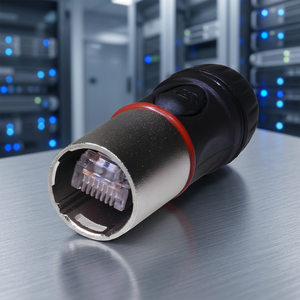 อะแดปเตอร์โลหะ SREXACT RJ45 ตัวเรือนโลหะผสมสังกะสีรูปทรงกลมสำหรับการใช้งานด้านภาพและเสียง - Product Image 5