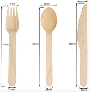 Juego de Cubiertos Desechables de Bambú Marrón Claro, Resistentes y Ecológicos, Ideales para Viajes, Utensilios y Herramientas de Cocina de Coco, Marca GIA NGUYEN - Product Image 3