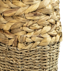 Vase de jacinthe d'eau de mélange de jonc de mer tissé à la main de conception de Boho, vente en gros de décoration à la maison - Product Image 6