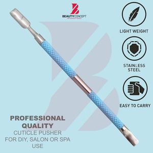 Empujador de Cutículas Azul Cielo con Agarre Suave, Herramienta de Doble Cara con Borde Afilado en Forma de Cuchara, Empujador y Removedor de Cutículas de Doble Extremo, Limpiador de Cutículas - Product Image 3