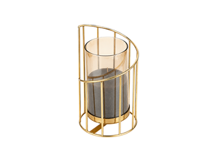 Portavelas de Cristal Dorado KRAFT WORLD con Base de Mármol en Capas, Hecho a Mano, Ecológico, para Bodas y Eventos - Product Image 6