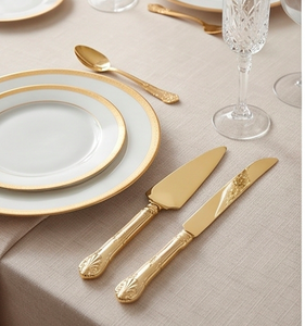 Golden Cake Knife Serving <b>Tool</b> <b>Metal</b> Rectangle Shape Dishwasher Safe Elegant Design Perfect <b>For</b> Cake Decorations And Parties - Product Image 3