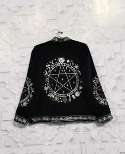 Embroidered Suede Leather Floral Pattern Varsity Bomber <b>Jacket</b> Soft Eco-Friendly Quilted Windproof Breathable - Product Image 4