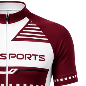 Burgundy White Custom <b>Cycling</b> Jersey <b>Shorts</b> Set <b>Short</b> Sleeve Full Zip Breathable <b>Padded</b> Bike Uniform Professional Racing Sports - Product Image 6
