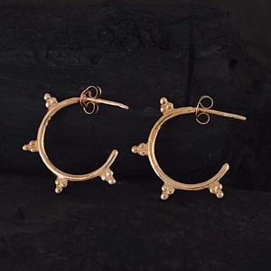 New Wholesale <b>Solid</b> 925 Sterling <b>Silver</b> Rose Gold Plated Fine <b>Hoop</b> <b>Earrings</b> Minimalist Design Everyday Wear Women's Fine Jewelry - Product Image 3