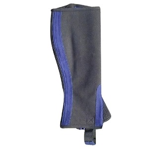 Custom Split Suede Horse Riding <b>Chaps</b> Adjustable Equestrian <b>Half</b> Gaiters Outdoor Horseback Riding Protective Calf Guards - Product Image 3