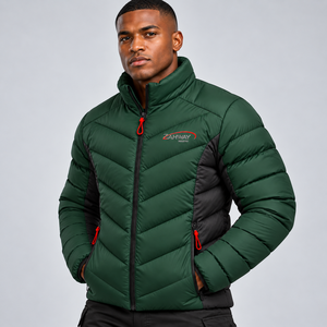Veste matelassée coupe-vent pour homme avec tissu durable de haute qualité, isolation thermique, finition hydrofuge, design léger et confortable - Product Image 3