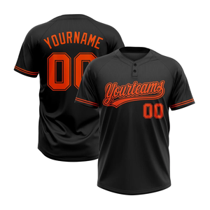 Camiseta de Béisbol Transpirable con Dos Botones, Logotipo Personalizado del Equipo, Absorbe la Humedad y Seca Rápidamente, para Clubes Deportivos Universitarios - Product Image 1