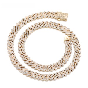 Collier chaîne à maillons de 16 mm pour homme en argent 925 avec moissanite, design de créateur, style hip-hop, bijou de luxe glacé, cadeau pour homme, tendance - Product Image 3
