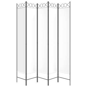 Separador de Habitaciones de Tela Blanca de 5 Paneles, 78.7"x86.6" - Product Image 4