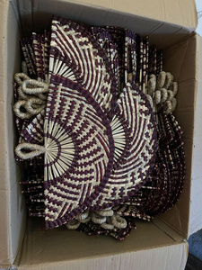 Abanico Decorativo Premium Hecho a Mano en Vietnam con Palma, Bambú y Seagrass para Recuerdos de Boda y Decoración de Fiestas - Product Image 2