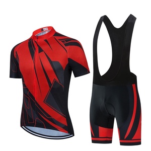 <b>Cycling</b> Jersey Set Blue Black <b>Short</b> Sleeve Breathable Quick Dry Men's <b>Cycling</b> Uniform with <b>Padded</b> Bib <b>Shorts</b> - Product Image 5