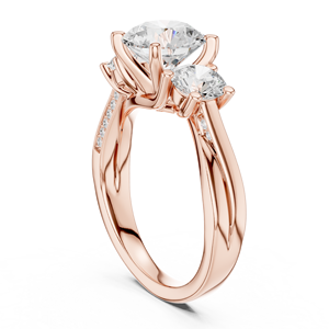 Bague de luxe en diamant de laboratoire taille ronde, élégante pour mariage et fiançailles, bijoux de mariée, fournisseur OEM en gros - Product Image 4